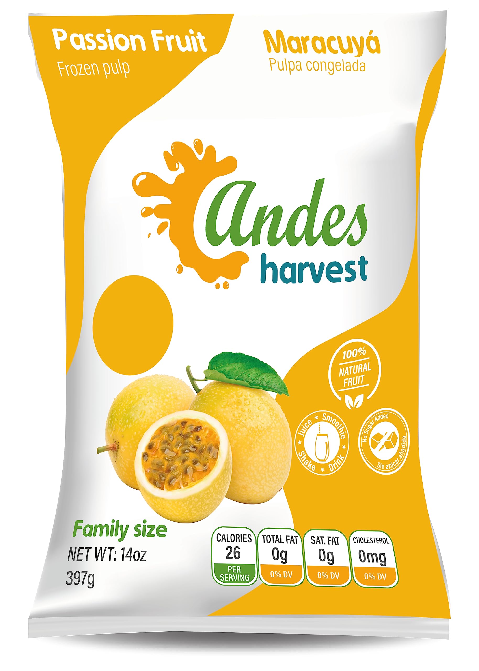 Amazon.com : Andes harvest Frozen Fruit Pulp Puree, 100% Natural